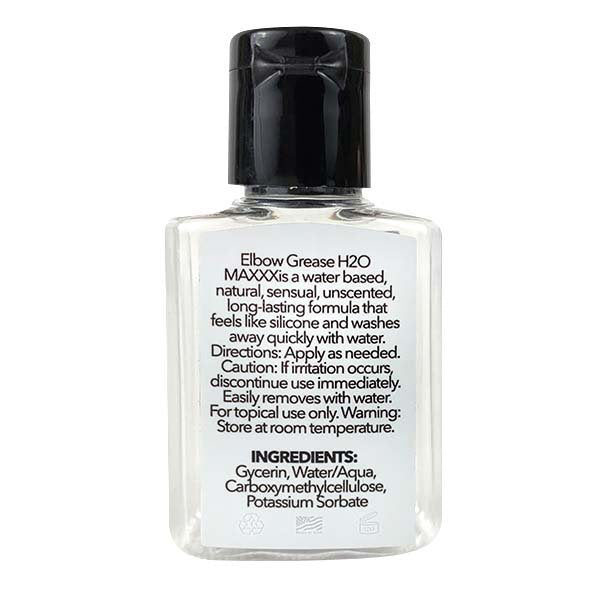 H2O Maxxx Lubricant Gel Travel Size 24ml Water-Based Sexual Wellness Product Water Based Lube