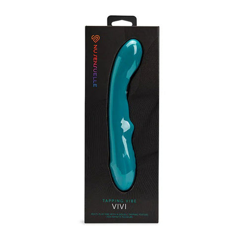 Nu Sensuelle Vivi Emerald Green Tapping Vibrator for Adults Green Vibrators