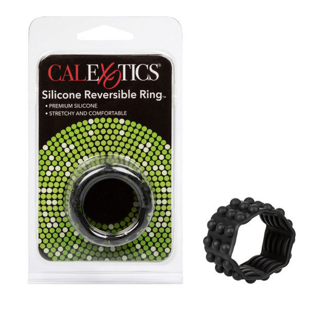 Adonis Silicone Reversible Enhancer for Men Black Comfortable COCK RINGS