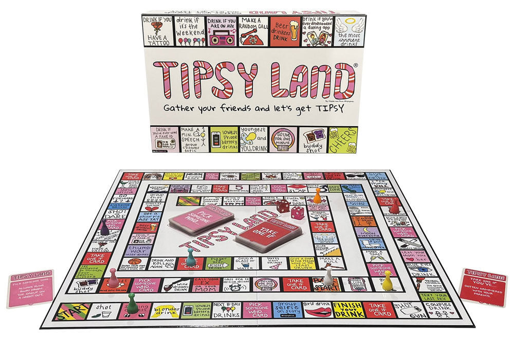 Tipsy Land Board Game – Party Drinking Game for Adults Default Title Board Games