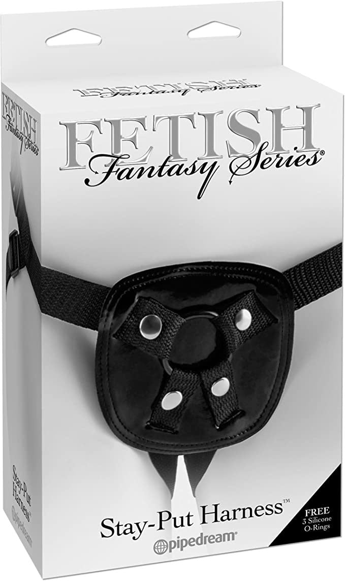 Fetish Fantasy Stay-Put Harness Black Soft Neoprene Harness > Dildos > Strap On Harnesses
