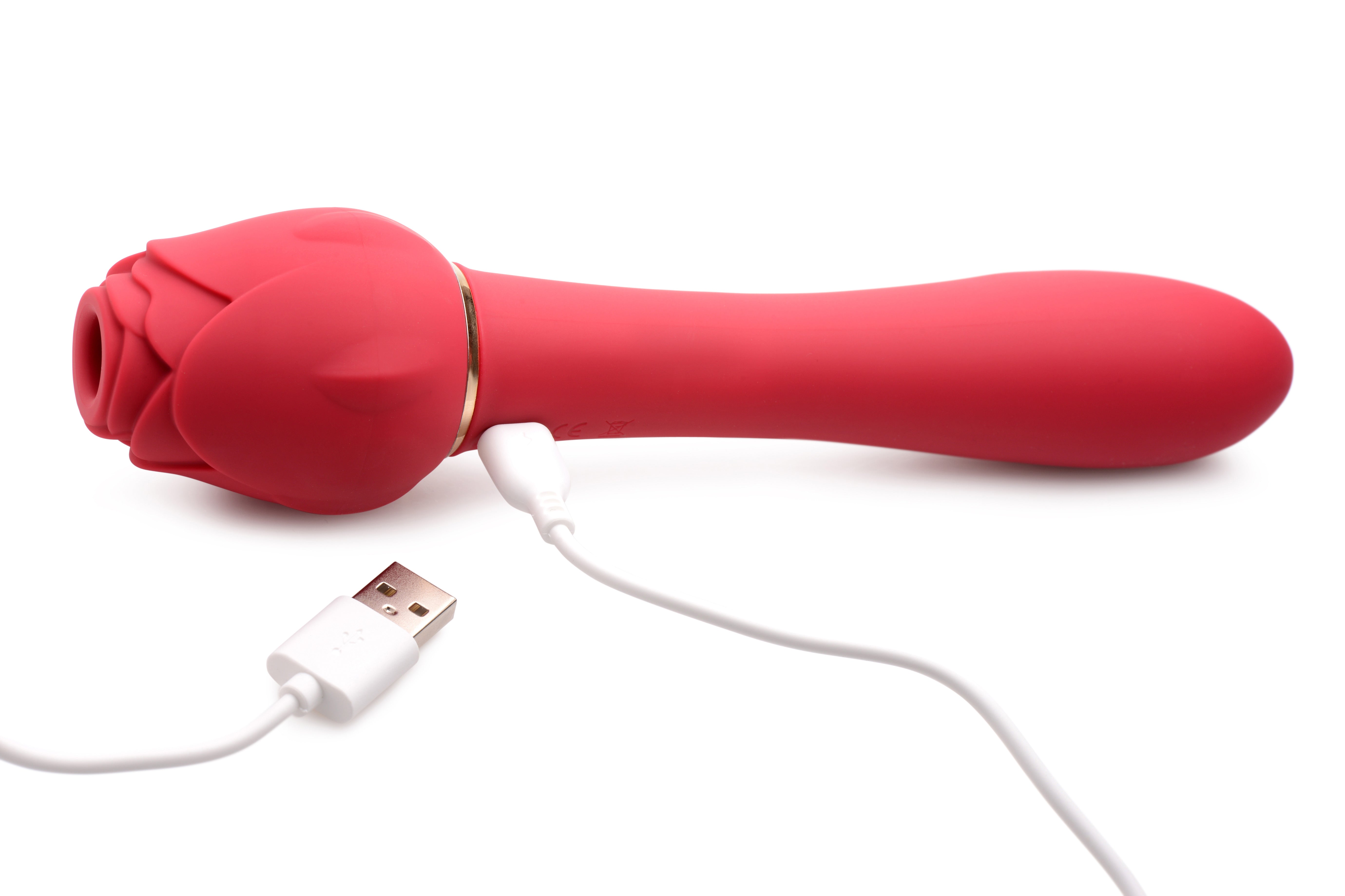 Bloomgasm Sweet Heart Rose Suction and Vibrator Toy Pink Rose Stimulators