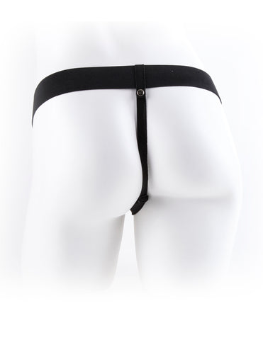 Fetish Fantasy Series 7-Inch Vibrating Hollow Strap-On (Flesh) – Vibrating Strap-On STRAP-ONS