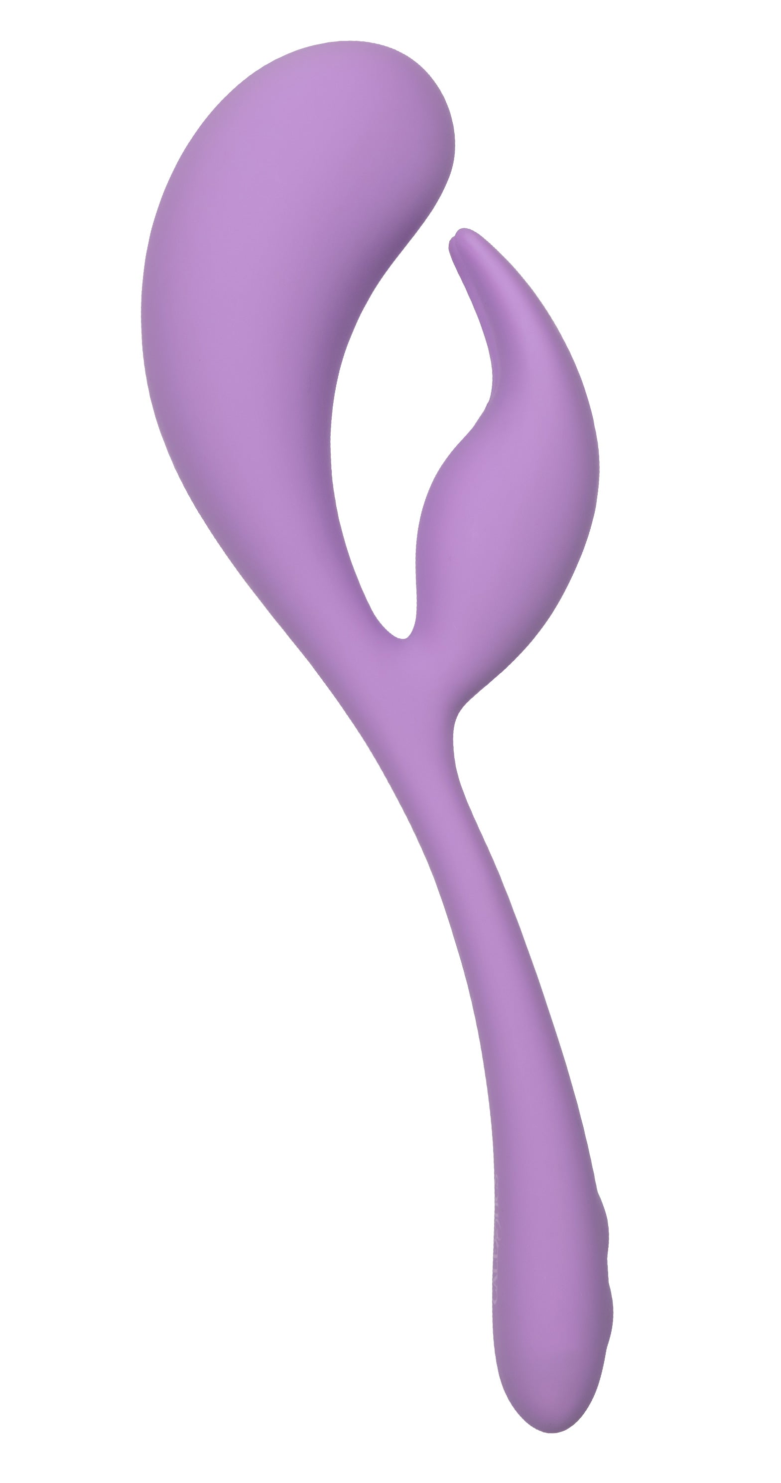 Elle Liquid Silicone Dual Flicker Vibrator in Purple with 10 Vibration Functions and USB Rechargeable VIBRATORS-RABBIT