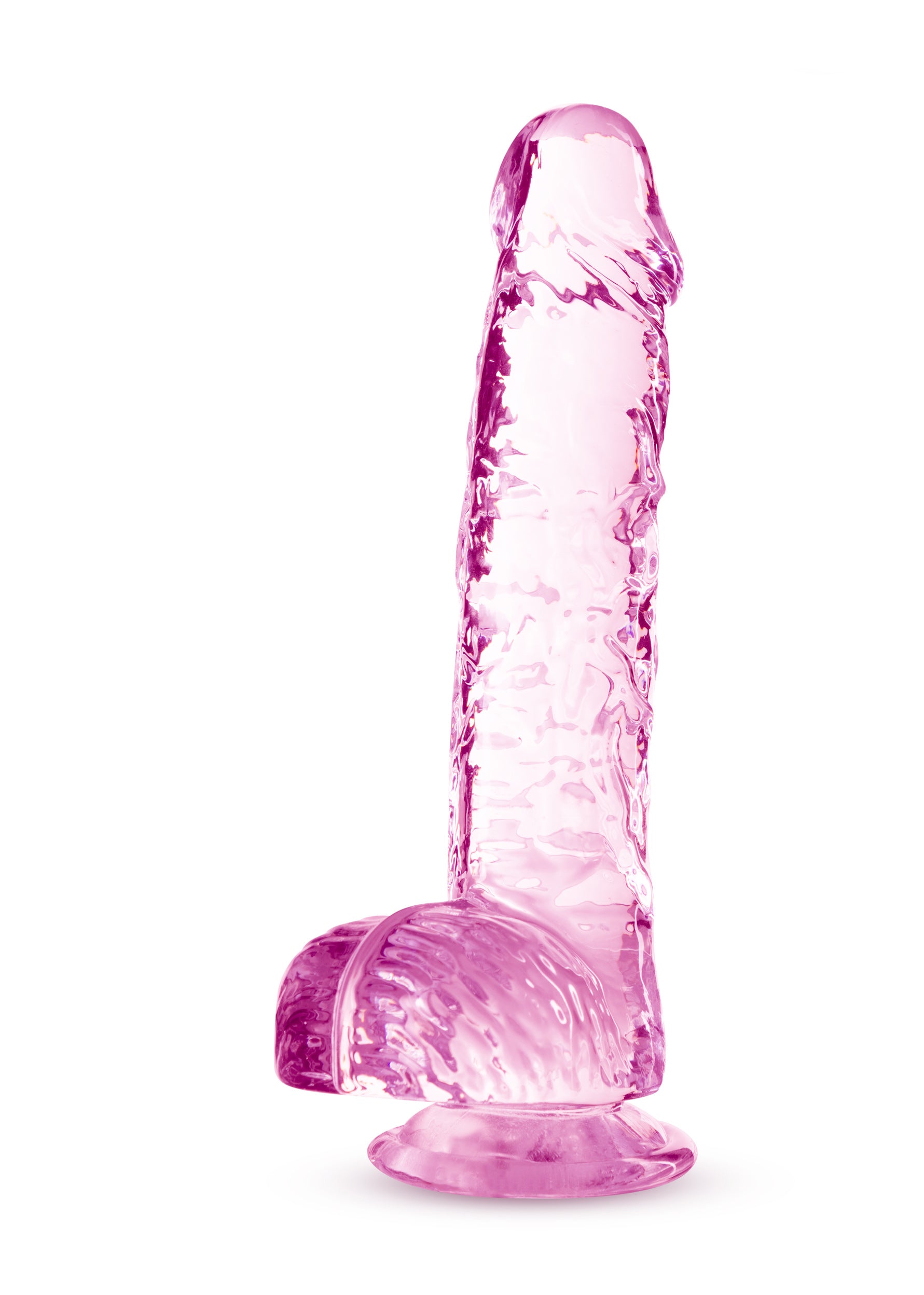 Naturally Yours 6 Inch Crystaline Dildo Rose DONGS