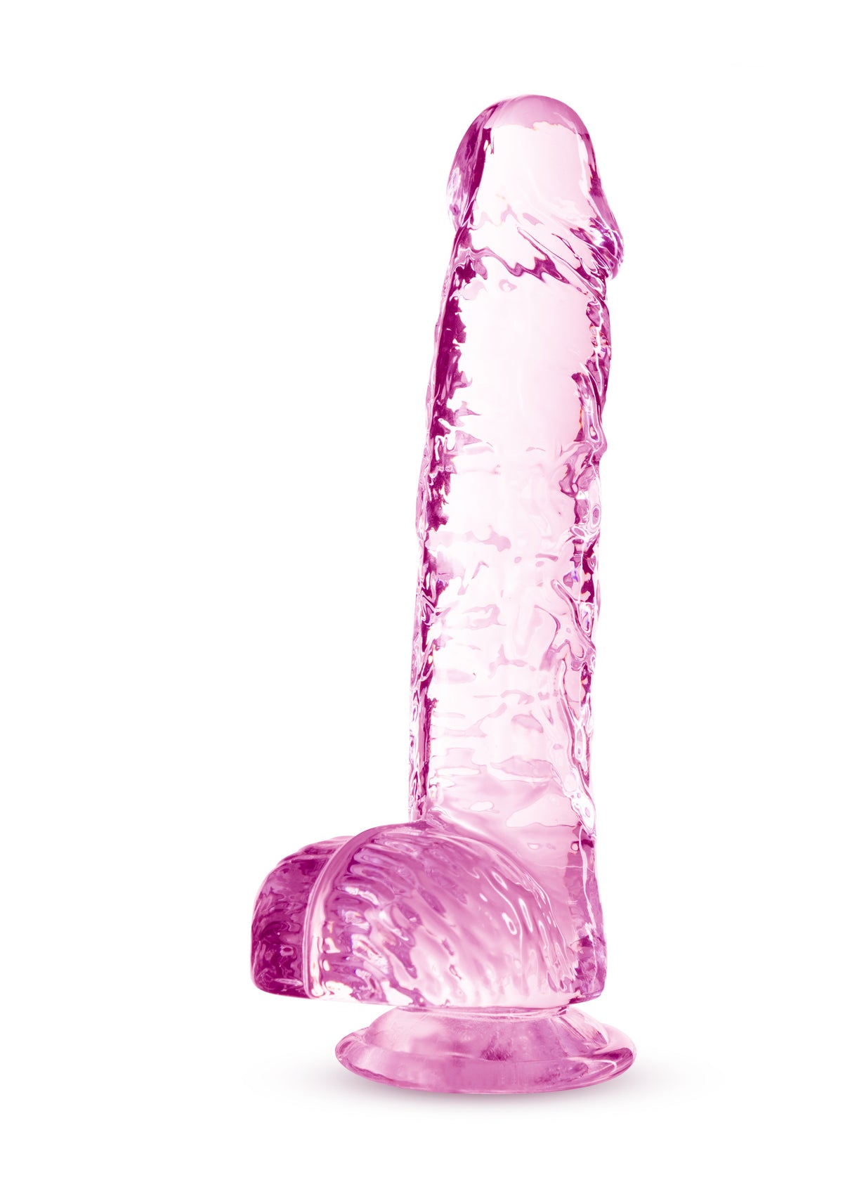 Naturally Yours 6 Inch Crystaline Dildo Rose > Dildos > Realistic Dildos