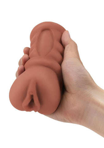 Zolo Latina Stroker Medium Tan Pussy Masturbator for Men Strokers - Manual
