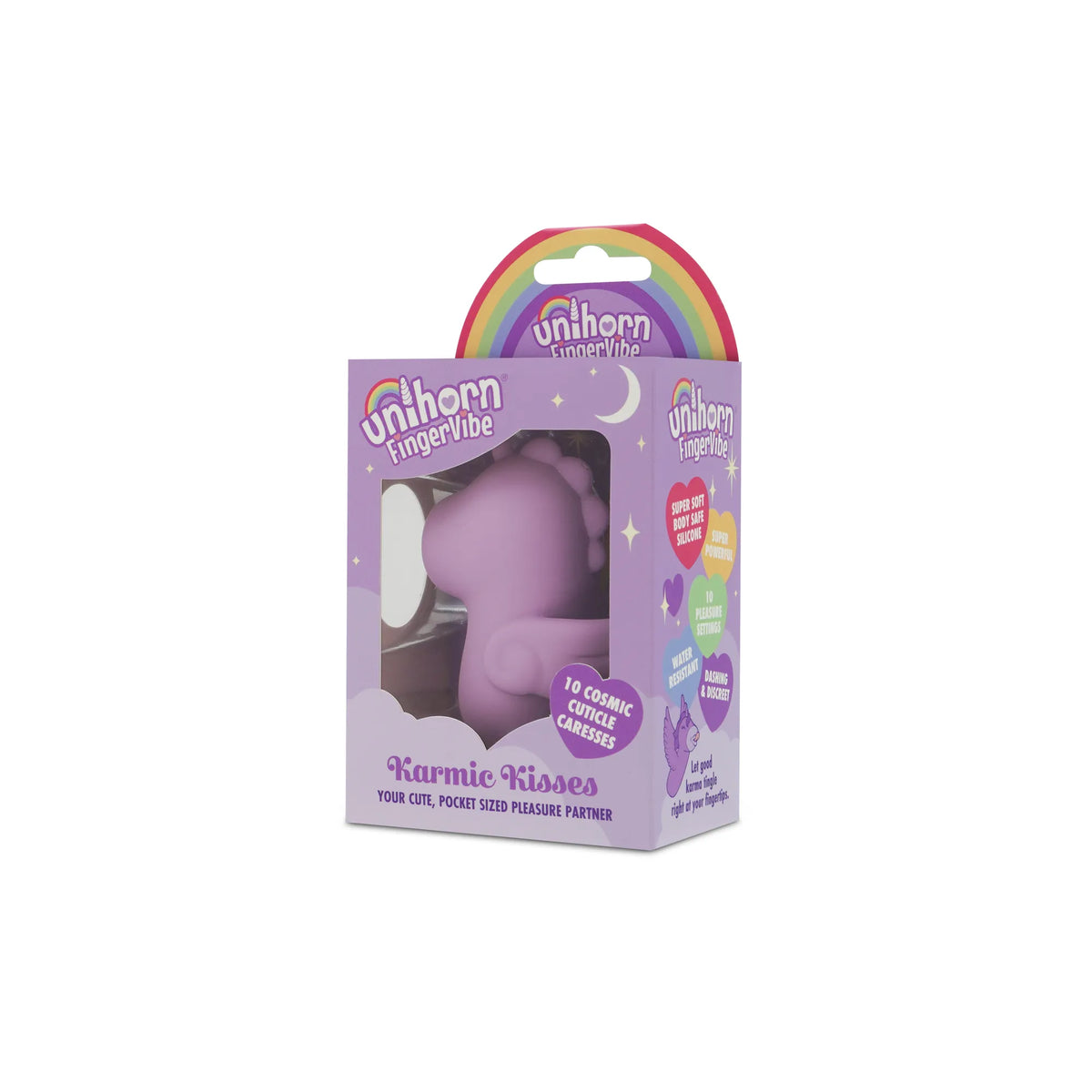 Unihorn Karmic Kisses – Wearable 10 Settings Finger Vibrator Purple > Vibrators > Finger Vibrators