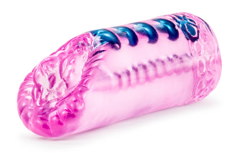 Sexy Pink Masturbator Sleeve with Soft Pleasure Pearls 5.5 Inch Strokers - Manual