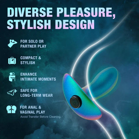 Anal Adventures Matrix Voyager Plug Neptune Teal Vibrating Toy Butt Plugs