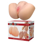 Crazybull Vivian Waterproof Dual-Hole Masturbator Made from High-Quality TPR Material White > Sex Toys For Men > Masturbators > Manual