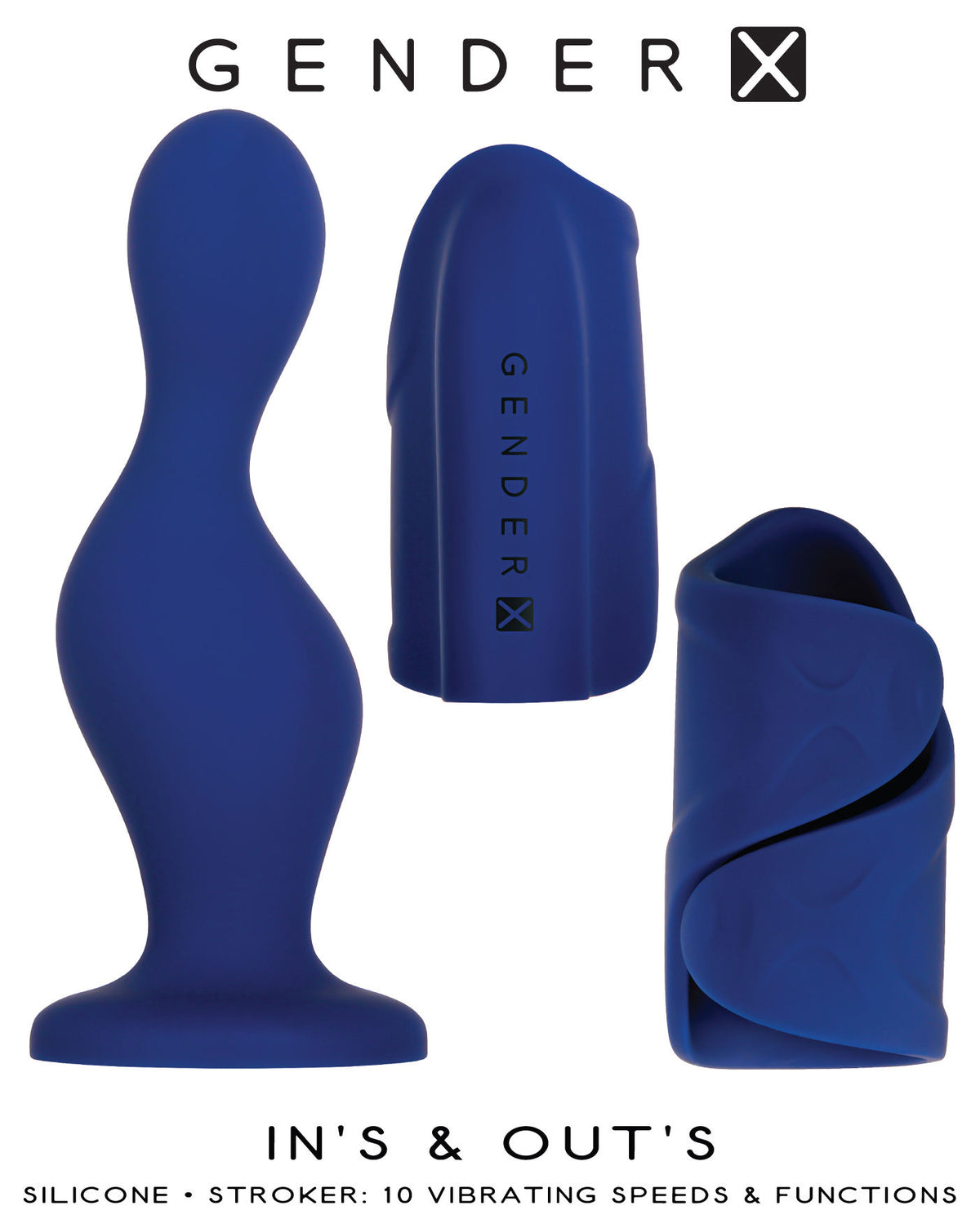 iN's and Out's Dildo and Stroker Combo – Waterproof Silicone Toy > Sex Toys For Men > Masturbators > Manual