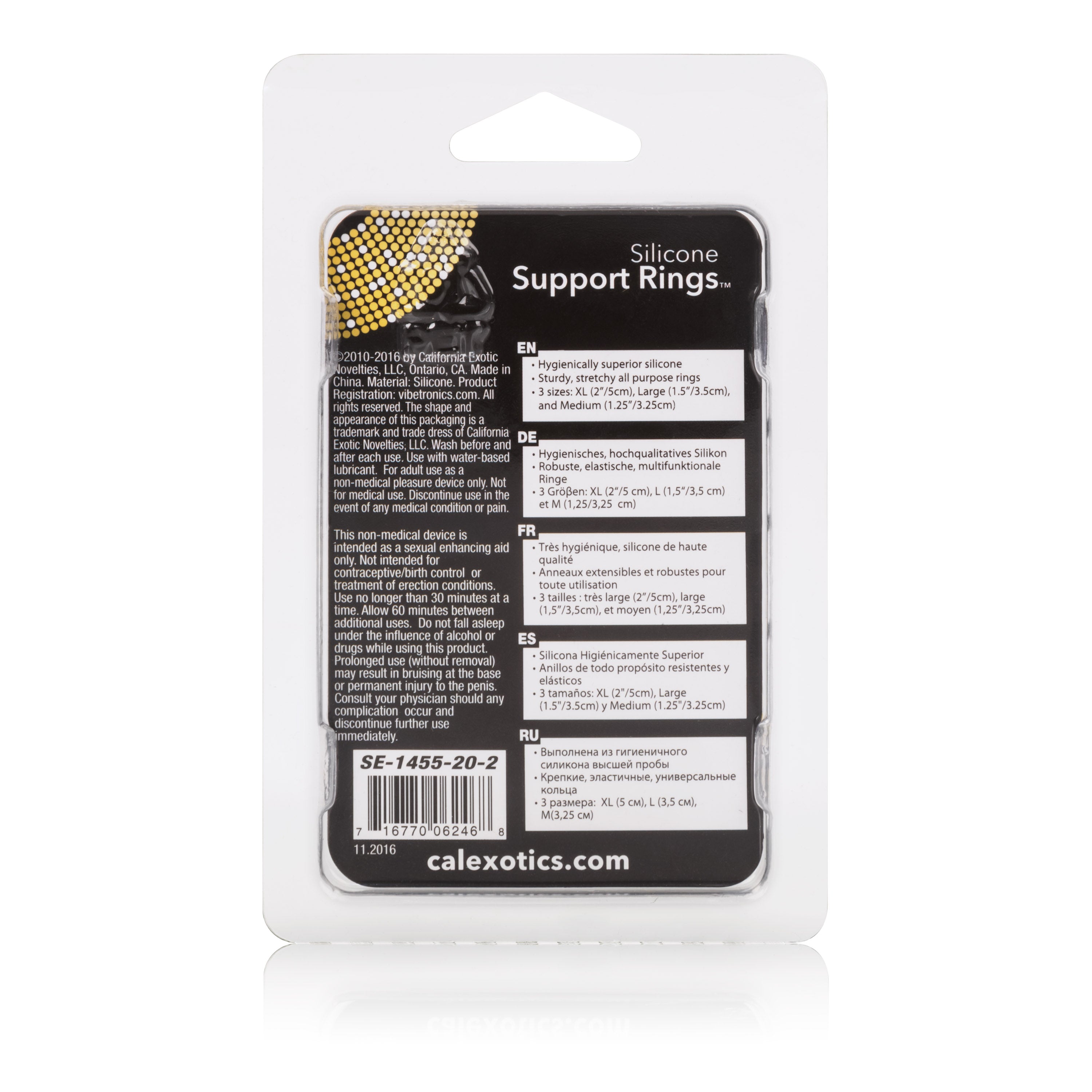 Silicone Support Rings for Men Black Stretchy Cock Rings Set COCK RING Set