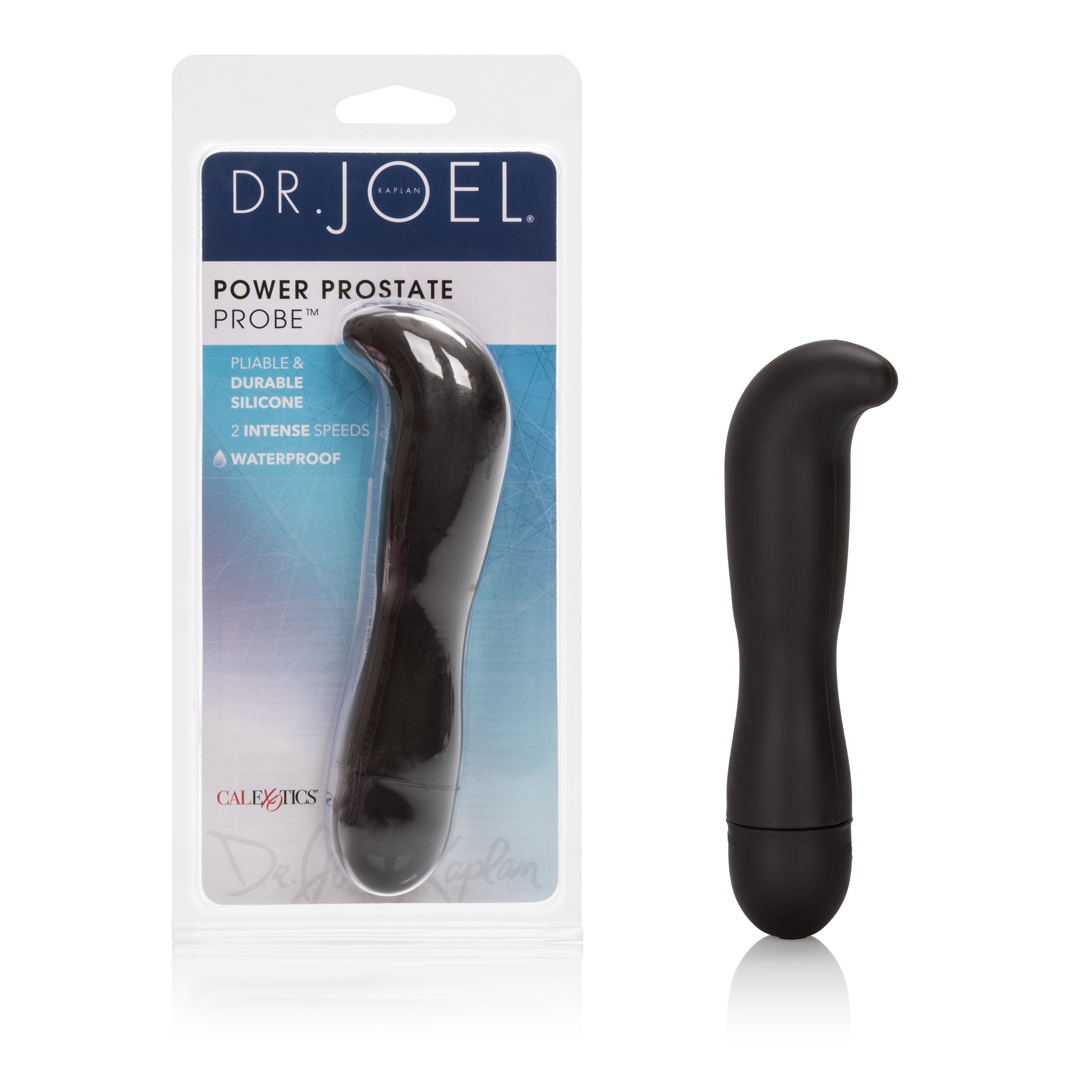Dr. Joel Power Probe Prostate Massager Black Silicone 4.5 Inch with 2 Intense Speeds Waterproof > Anal Range > Prostate Massagers
