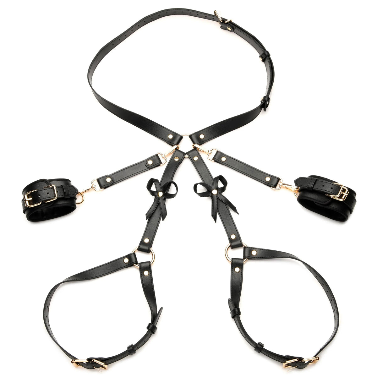 Bondage Harness With Bows (Black) – Vegan Friendly Harness > Clothes > Womens Harnesses