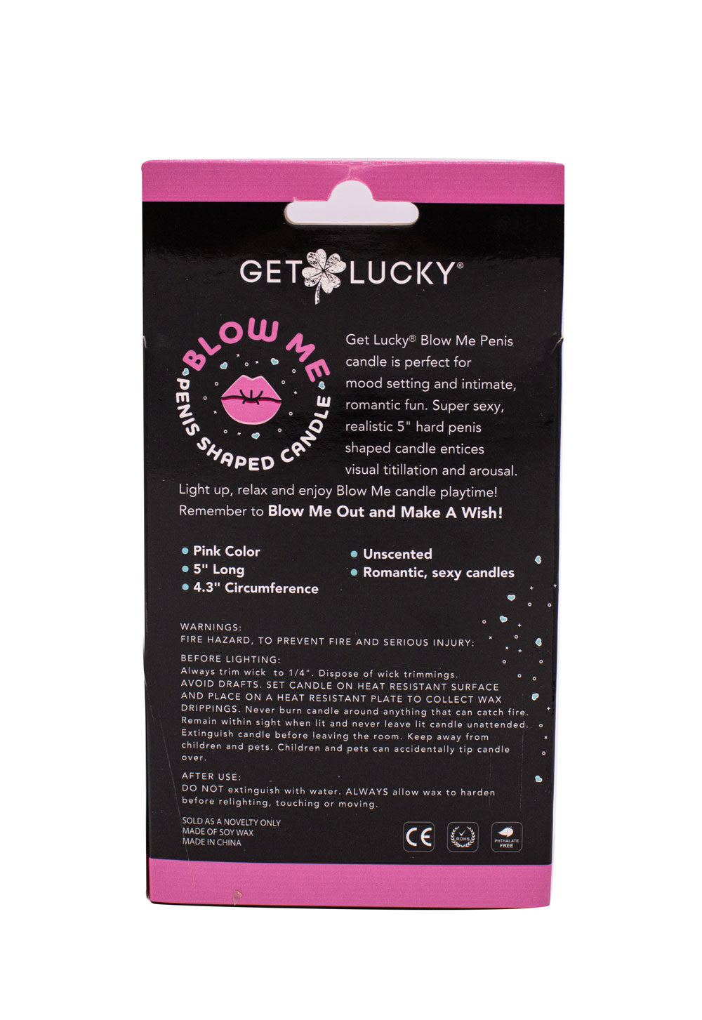 Penis Candle Pink > Candles > Novelty