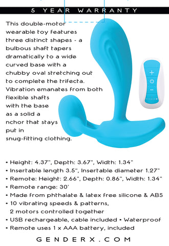 Gender X WEAR ME OUT - 3 Position Vibrating Toy Couples Toys