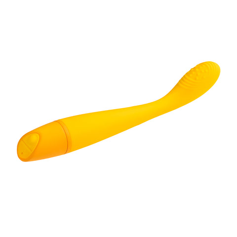 Selopa LEMON SQUEEZE Slim Vibe 18.4cm Waterproof Toy Yellow Vibrators - G Spot