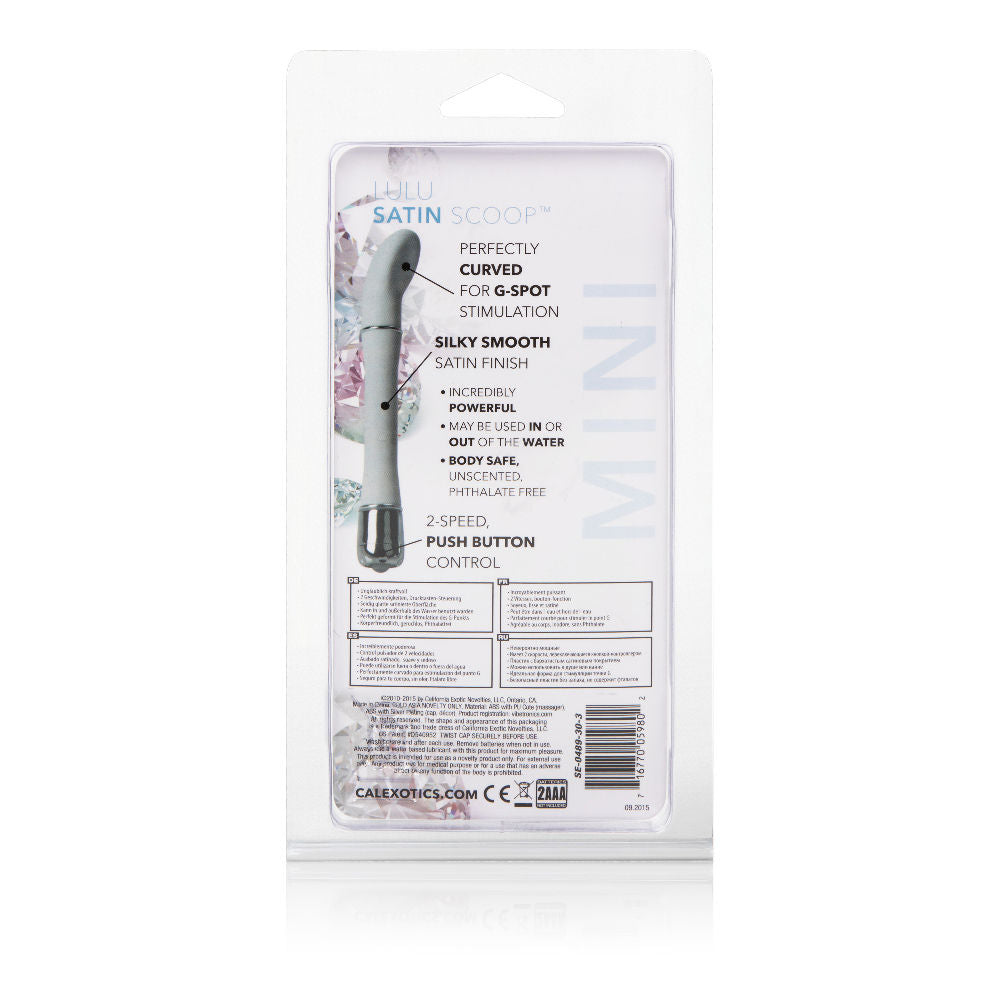Lulu Satin Scoop Vibe - White Vibrators