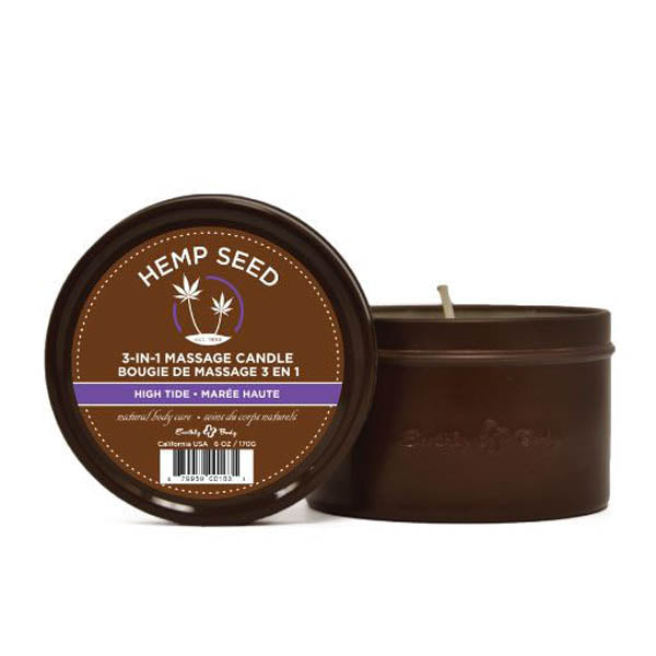 Hemp Seed 3-In-1 Massage Candle 170g - High Tide Coconut Lime Verbena Default Title Massage Oil
