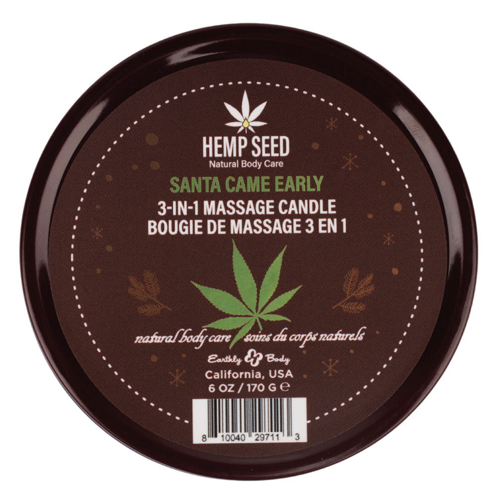 Hemp Seed 3-In-1 Massage Candle 170 g - Honey Cinnamon Maple Massage Candles