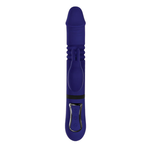 All in One Rechargeable Rabbit Vibrator with Powerful Thrusts VIBRATORS-RABBIT