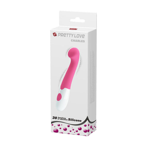 Pretty Love Charles (Pink) – Sleek Silicone Vibrator With 30 Vibrating Functions Vibrators