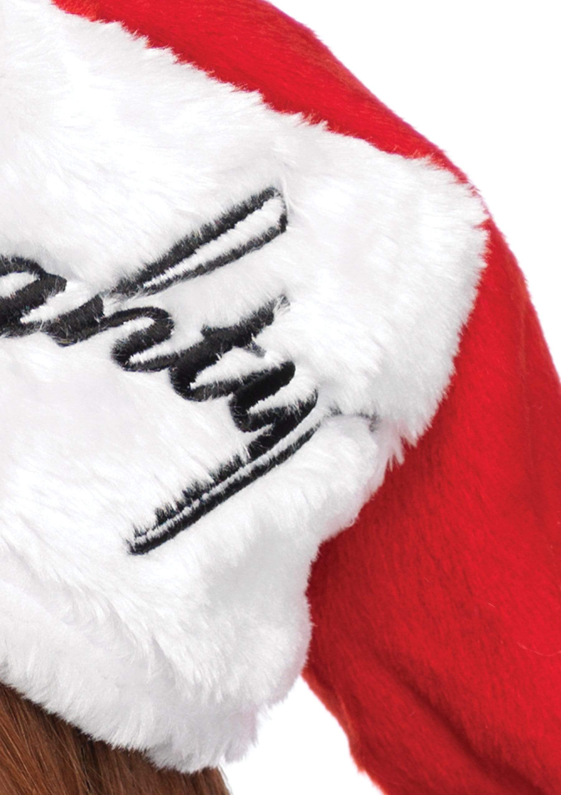 Reversible Plush Santa Hat – Soft Holiday Costume Accessory Red > Clothes > Accessories Main image