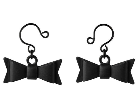 Bow Tie Nipple Jewelry - Black Body Jewelry (Non Piercing)