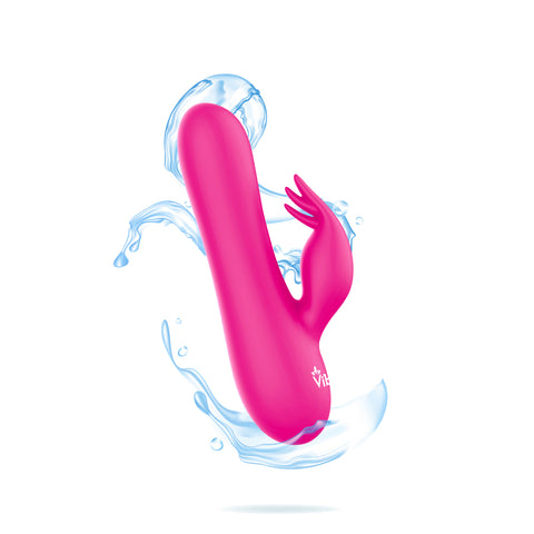 Freyja Mini Triple Ticklers Rabbit Vibrator Rechargeable Pink VIBRATORS-RABBIT