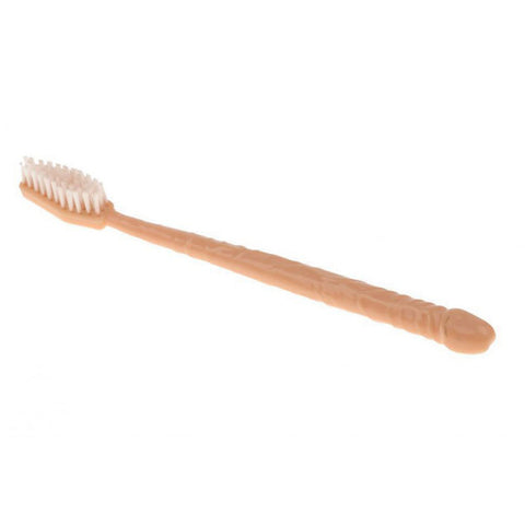 Fun Pecker Shaped Handle Manual Toothbrush for Oral Care Bachelor & Bachelorette Items