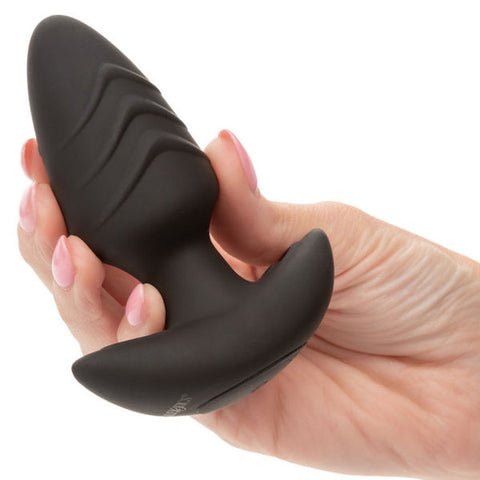 Rock Bottom Vibrating Rotating Probe Black Anal Sex Toy Prostate Tools