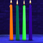 Glow Wax UV Blacklight Reactive Drip Candles Set of 4 – Massage Candles > Candles > Drip