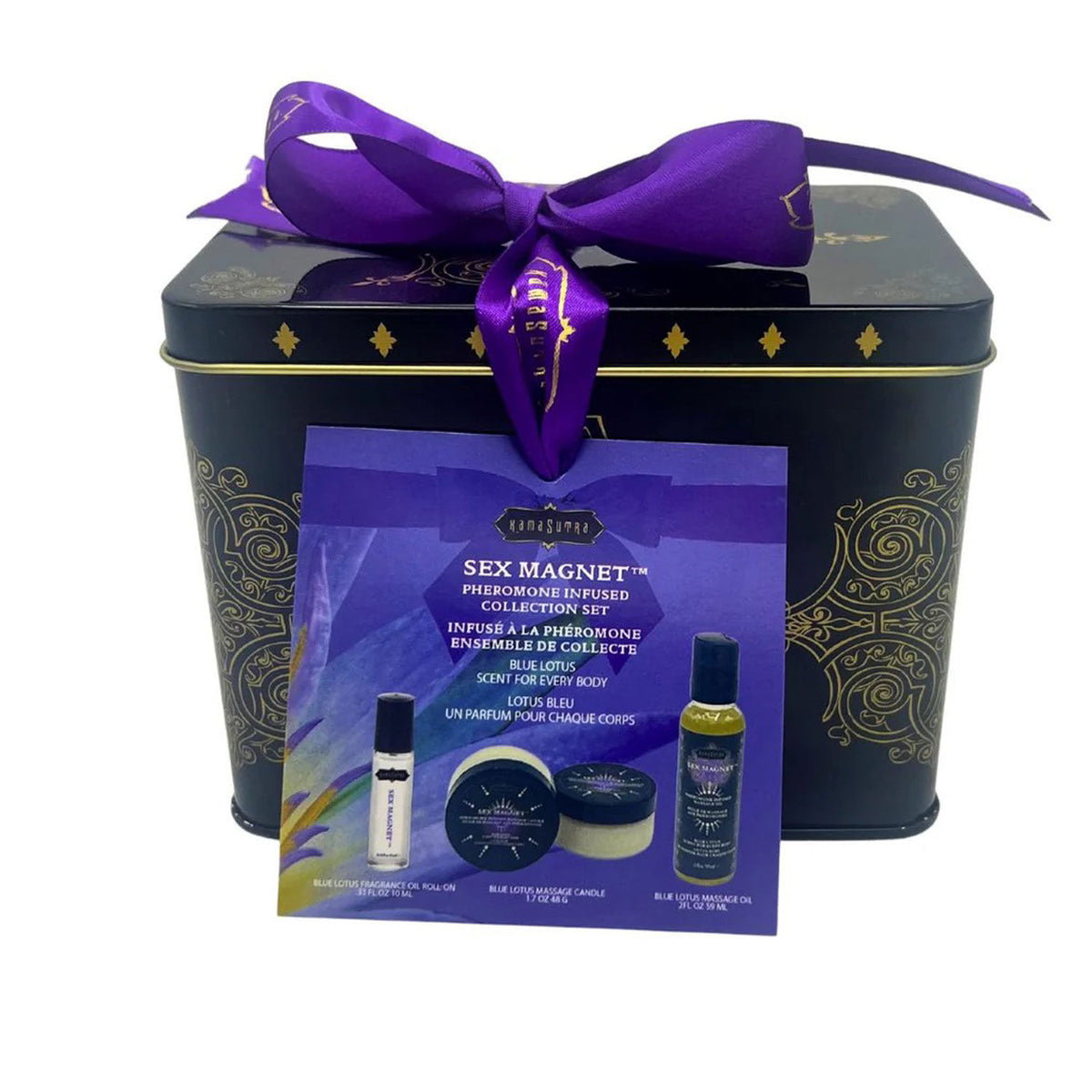 Kama Sutra Sex Magnet Blue Lotus Pheromone Massage Oil Set Default Title Massage Oil