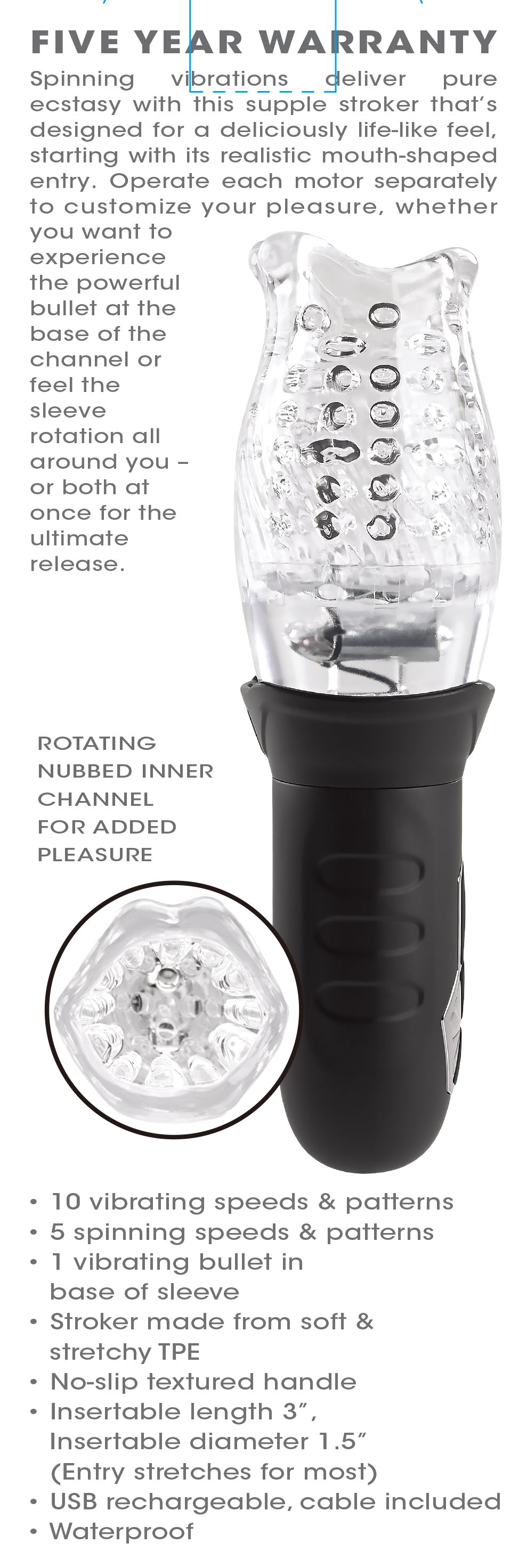 Zero Tolerance CYCLONE Ultimate Stroker for Intense Pleasure Strokers - Auto