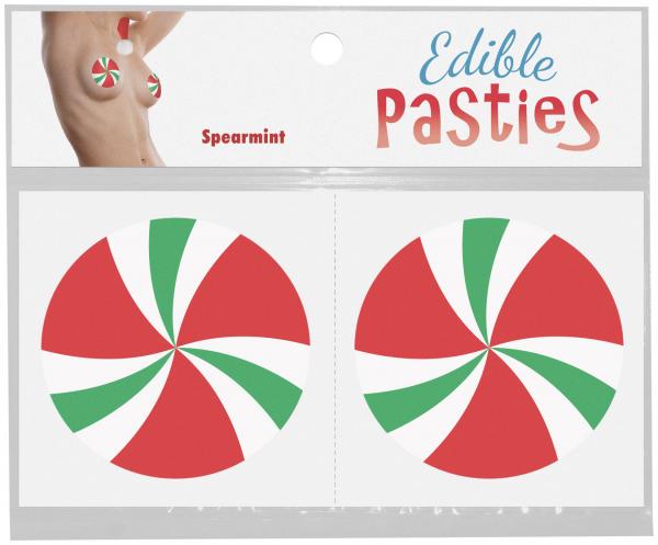 Candy Swirls Pasties (Spearmint) – Edible Body Pasties Secondary image