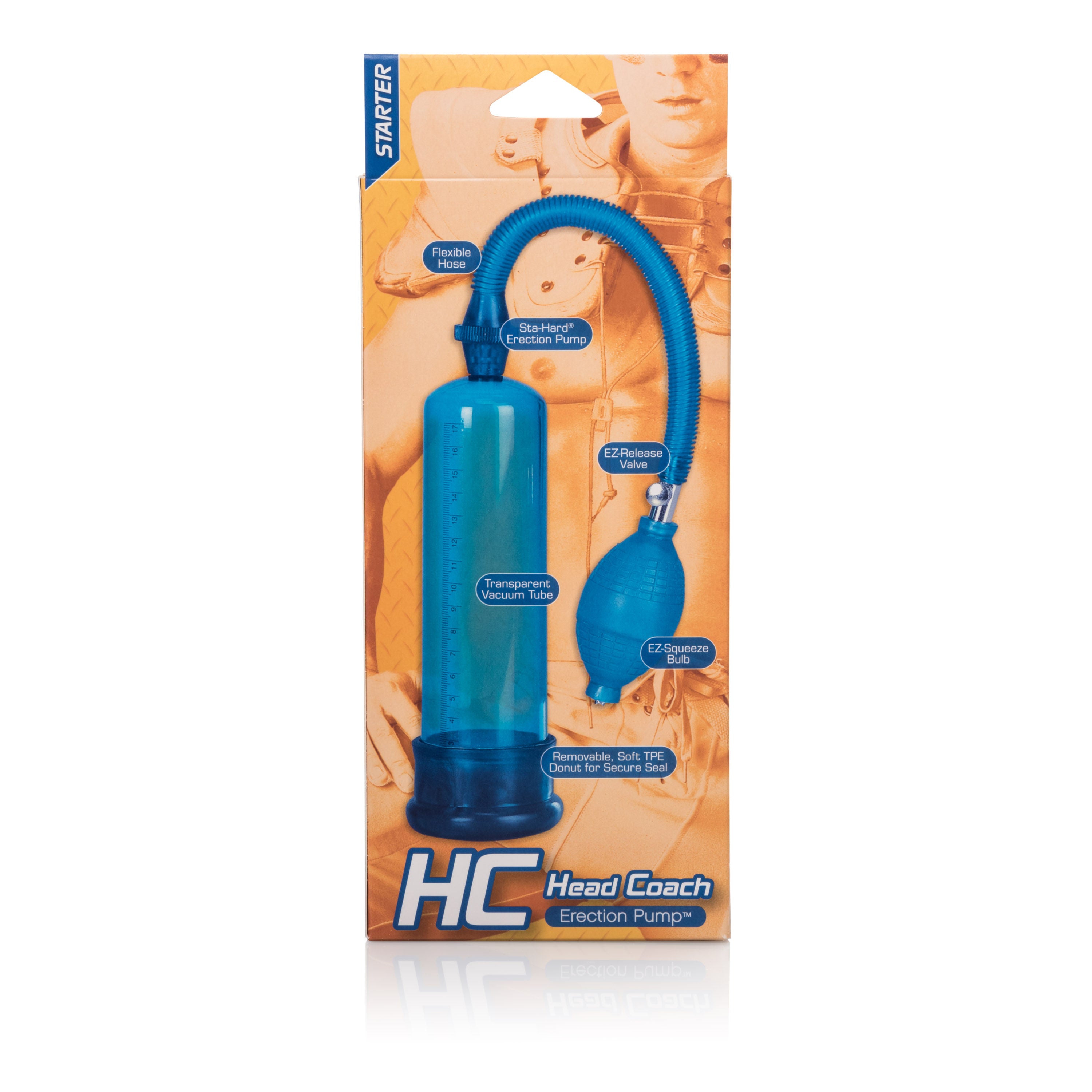 Head Coach Penis Pump with Flexible Hose and Soft Jelly Sleeve Secondary image