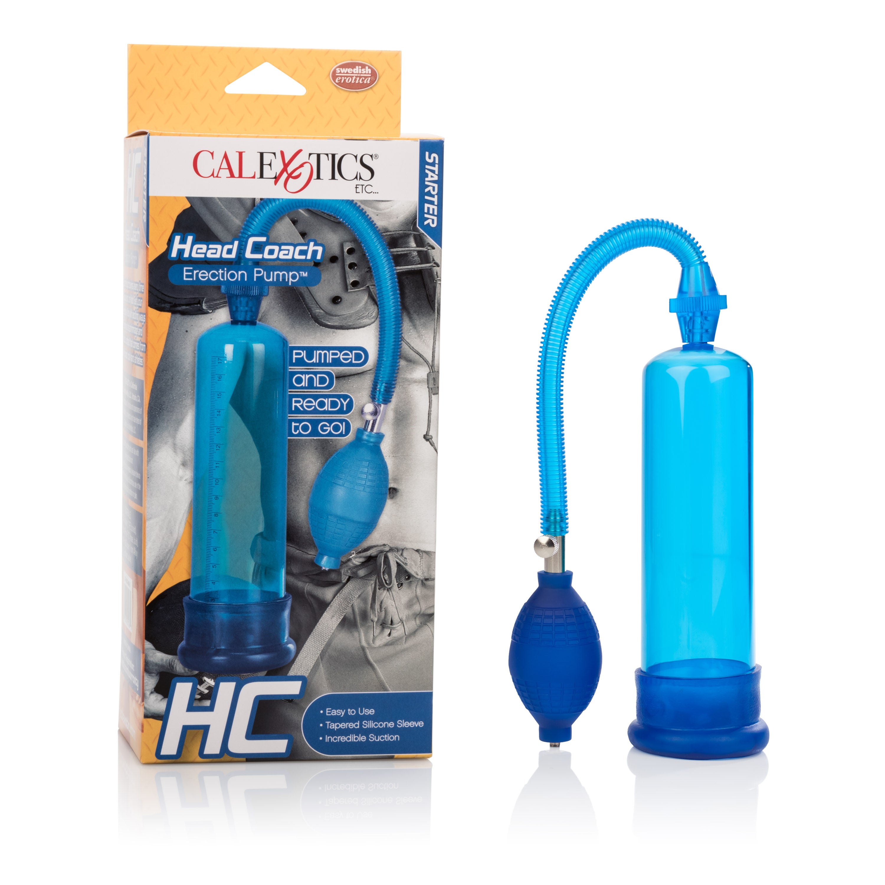 Head Coach Penis Pump with Flexible Hose and Soft Jelly Sleeve > Pumps > Penis Pumps Main image