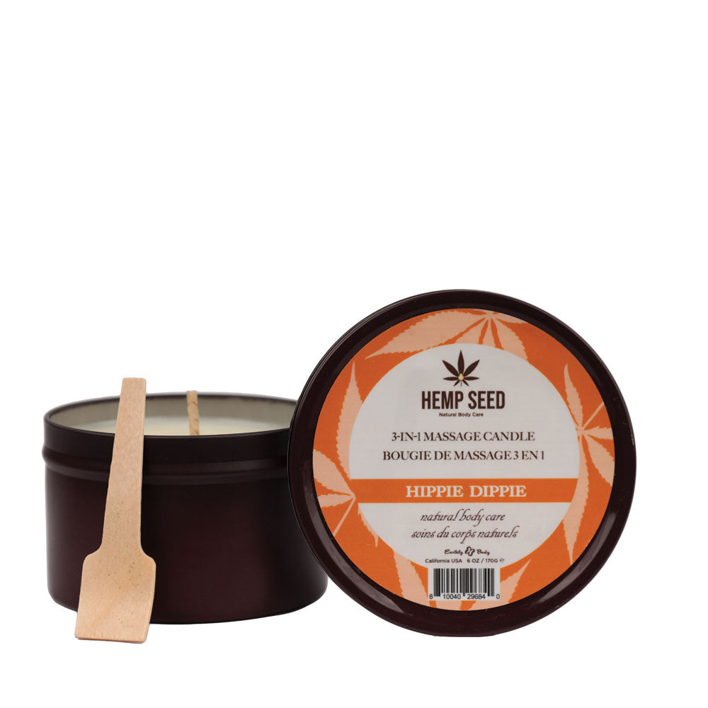 Hemp Seed 3 in 1 Massage Candle for Intimate Relaxation and Moisturizing Massage Candles