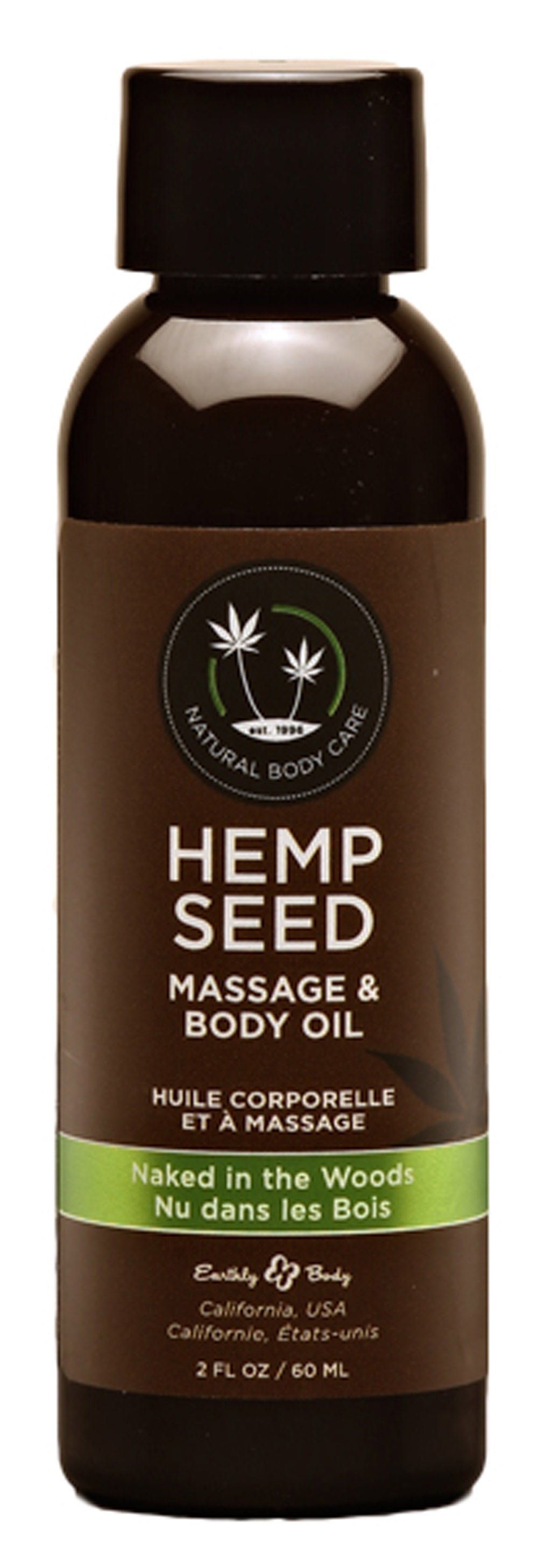 Hemp Seed Massage & Body Oil 59ml - Naked In The Woods Scent Secondary image