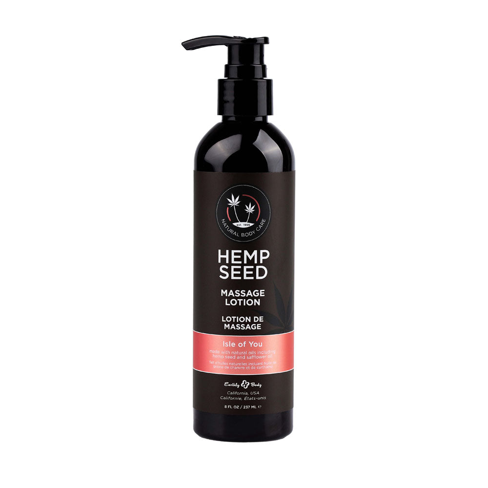 Hemp Seed Massage Lotion - Isle of You - 8 Fl. Oz. / 237ml Bath & Body
