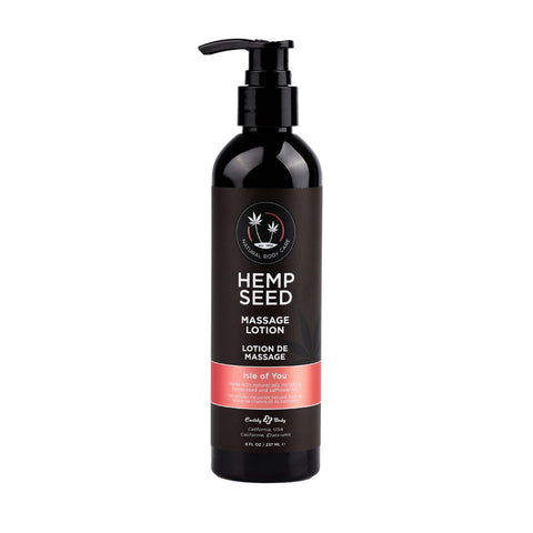 Hemp Seed Massage Lotion - Isle of You - 8 Fl. Oz. / 237ml Bath & Body