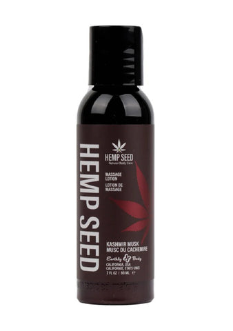 Hemp Seed Massage Lotion Kashmir Musk Scented 59 ml Bottle Massage Oil