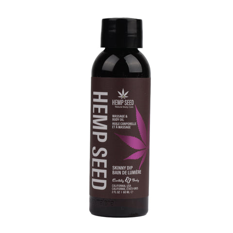 Hemp Seed Massage Oil 59 ml - Skinny Dip Vanilla & Fairy Floss Scent Massage Oil