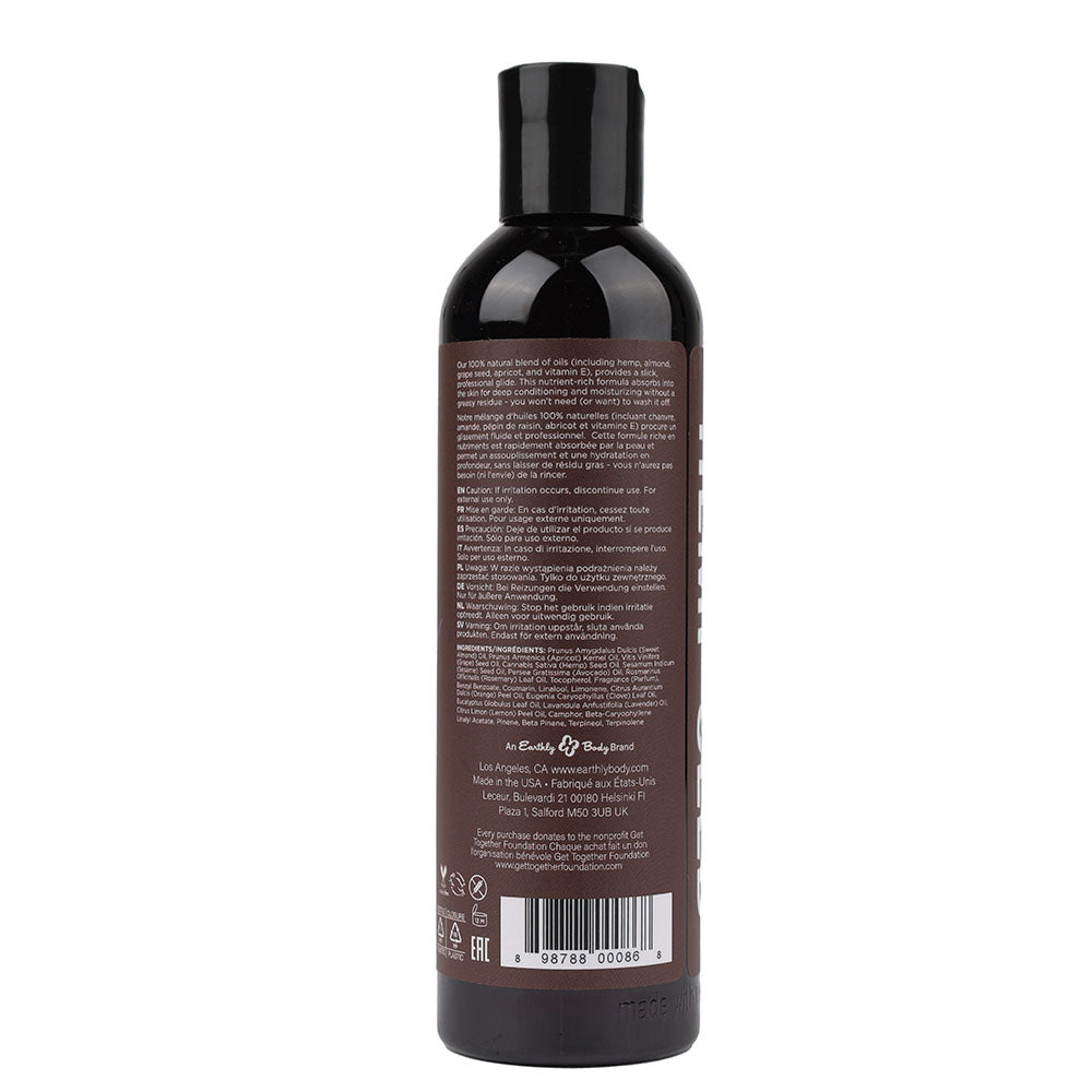 Hemp Seed Massage and Body Oil Lavender Scented 237ml Bottle Secondary image