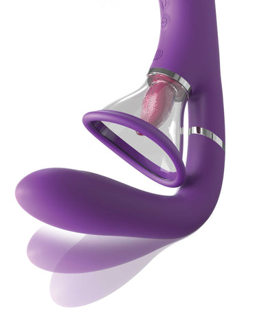 Her Ultimate Pleasure Pro Purple Clitoral and G-Spot Vibrator STIMULATORS