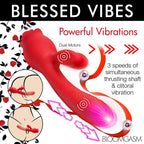 Blooming Bunny Silicone Rabbit Vibrator with Sucking Thrust > Sex Toys For Ladies > Clitoral Vibrators and Stimulators