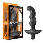 Spark Ignition Carbon Fiber Prostate Vibrator with 10 Modes Black > Anal Range > Prostate Plugs
