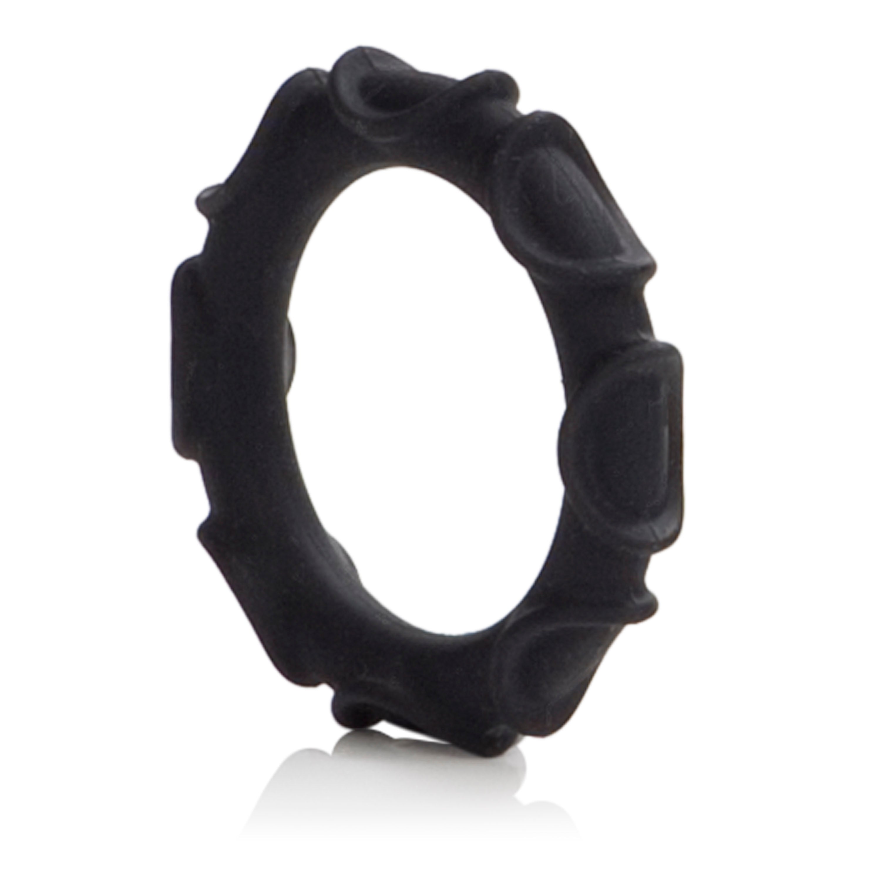 CalExotics Atlas Black Silicone Ring – Comfortable Sturdy Silicone Cock Ring > Cock Ring > Single