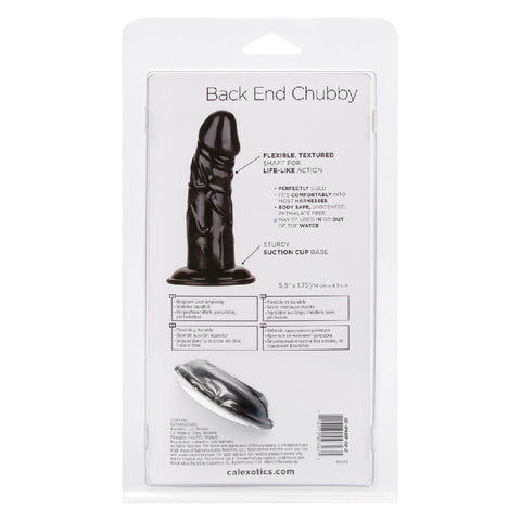 Back End Chubby Realistic Black Suction Cup Anal Dildo Toy ANAL TOYS